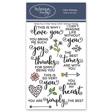 Simply You 2 0 Clear Stamps Clear Rubber Stamps Photopolymer Stamps Card Making Supplies Scrapbooking Stamps Walmart Com Walmart Com