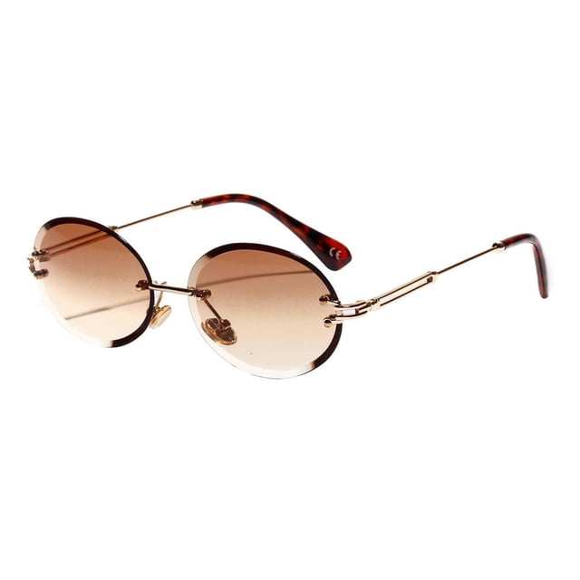 de sol para mujer Retro Clásico Fiesta Lente tintada Protección marrón Sunnimix Gafas de sol con corte de diamante