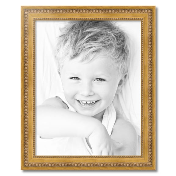 ArtToFrames 22" x 28" Gold Picture Frame, 22x28 inch Gold Wood Poster Frame (WOM-4166), 3 Pack