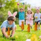 thumbnail image 5 of Simulated Moss Easter Bunny Bow Floral Foam Arranger for Vase Centerpieces 1-Pack, 5 of 6