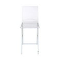 thumbnail image 3 of ACME Nadie Metal Frame Counter Stool in White and Chrome Set of 2, 3 of 7
