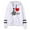 White, variant on Alec Benjamin Pocket free unisex pop singer casual long sleeved hooded sweatshirt