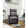 thumbnail image 4 of Grey Fabric Recliner Chair With , 40.75 In. H, Foam Filled, For Home Port, Filled Living Room & Bedroom, 30" D X 35.4" W 39.8" 80 Lbs, 4 of 5