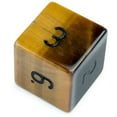 thumbnail image 5 of Brybelly Holdings Handmade Stone Polyhedral Dice, Tigers Eye - Set of 7, 5 of 5