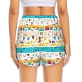 thumbnail image 3 of Picia Funny Farm Pattern Women's 2 in 1 Athletic Running Shorts High Waisted Workout Casual Gym Sweat Shorts with Comfy Liner Zipper Pockets-XX-Large, 3 of 9