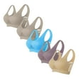 thumbnail image 2 of LSLJS 5PACK Full Sports Bras for Women Plus Size No Underwire Bras Trendy Breathable Solid Color Wireless Bras Lingerie, Gifts for Women, 2 of 2