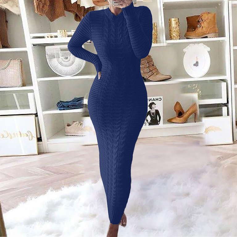 navy blue dress for baby girl Yruonazao Plus Size Floral Dress for Women Long Sleeve Dress for Women Sexy Dress  Blue Elegant Holiday Clothing A-line High Waisted Flowy Dress Deep V Neck  Dress for Women Sweet Gift at main image 1