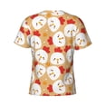 thumbnail image 6 of Vsdgher Cartoon Chicken Print Men's Dry Fit Mesh Athletic Shirts Moisture Wicking Tennis T-Shirt Tops, 6 of 9
