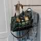 thumbnail image 5 of Bolso de mano de lona para mujer, bolsos de viaje portátiles simples e informales, color verde, 5 of 8