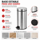 thumbnail image 5 of Bote De Basura 12L Acero Inoxidable 410 Con Pedal Y Cubeta, 5 of 10