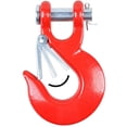 thumbnail image 4 of Astra Depot 2PCS 35,000LBS Forged Steel RED Latch Hook Safety Clevis Slip for 3/8" 1/2" Synthetic Winch Rope Grade 70, 4 of 7