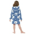 thumbnail image 5 of FORMRS Kids Bathrobe Unisex Hooded Robe Toddler Pajamas Sleepwear, Size 4-6T, White Polar Bear, 5 of 7