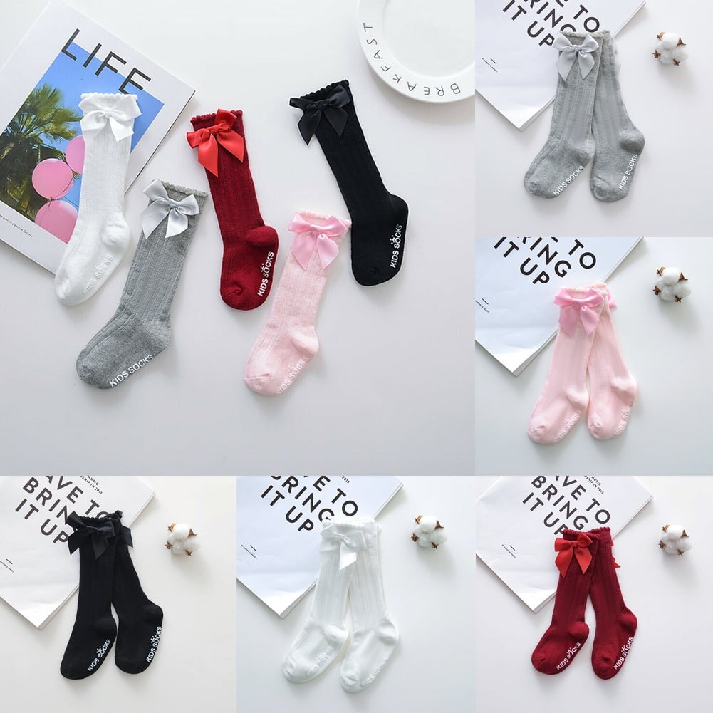 baby girl socks with bows