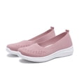 thumbnail image 6 of Women's Casual Breathable Knit Walking Shoes, Mesh Slip on Design with Cushion Sole and Non Slip Grip, Comfortable Sneakers for Indoor Outdoor Daily Wear, 6 of 6