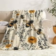thumbnail image 2 of Bee and Wildflower Fleece Blanket, 2 of 7