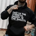 thumbnail image 2 of Combat Iron Dad In The Streets. Daddy In The Sheets. Men's Hoodie 3Xl / Black, 2 of 4