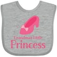 thumbnail image 3 of Inktastic Grandma's Little Princess Girls Baby Bib, 3 of 4