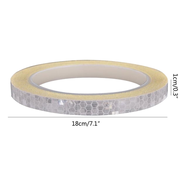 Kenally Pegatina reflectante de 8M, cinta de advertencia luminosa para llanta, tira reflectora adhesiva para rueda de cuadro de bicicleta de Type10 NO10