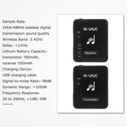 M-VAVE WP-10 2.4GHz Wireless Earphone Transmission System Rechargeable & Receiver