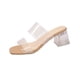 thumbnail image 1 of Vestidos de Verano de Tamaño Mayor de las Mujeres Correas de Tacón Del Dedo Del Pie Superior Transparentes para Tacones Altos Sandalias de Moda Y Cómodas, 1 of 9