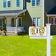 thumbnail image 6 of Summer Sunflower Monogram Letter B Mailbox Cover Magnetic 21x18 Inch, Family Last Name Initial Post Letter Box Covers, Spring Summer Seasonal Outdoor Yard Garden Standard Mailbox Decor, 6 of 6