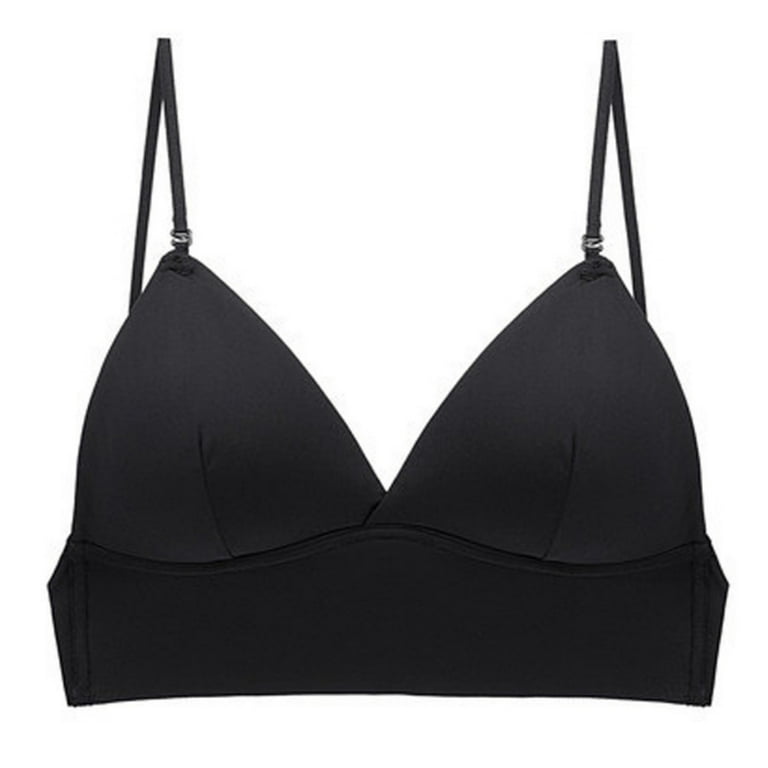 Low Back Bras for Women Sexy Push Up Comfort Deep V Neck Backless Bra,Low  Cut Multiway Convertible Bra Wire Lifting Bralette