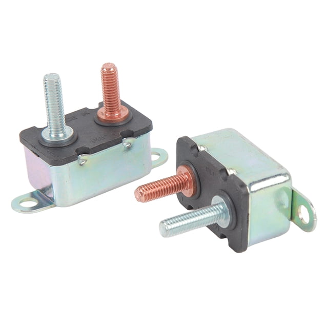 12V 24V Automatique Réinitialisation Disjoncteur Disjoncteur à Goujons en Alliage d'Aluminium avec 4 Écrous pour l'Automobile et le Navire