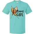 thumbnail image 3 of Inktastic Illinois Girl- Butterfly T-Shirt, 3 of 5