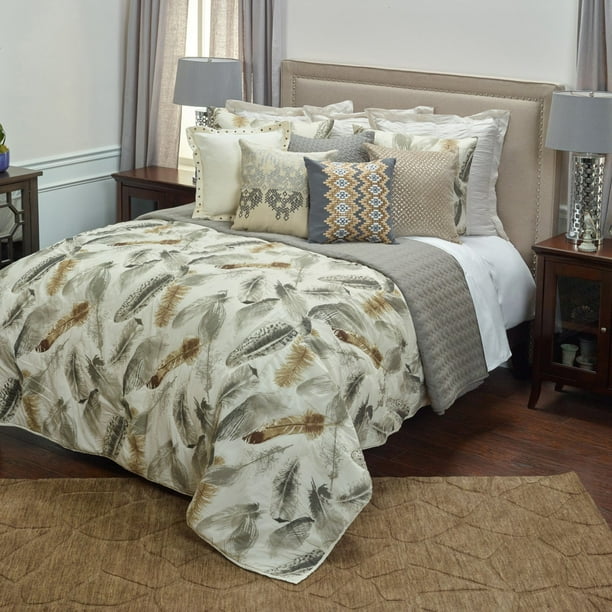 Rizzy Home Feathered Nest King Size Quilt 106 Inches X 92 Inches