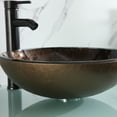 thumbnail image 4 of Wonline 60" Bathroom Vanity Plywood Cabinet Double Glass Vessel Sink Faucet Drain Set, 4 of 5