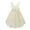 Cream, variant on Manyakai Kids Sleeveless Flower Girl Dress V-Neck Ruched Chiffon Wedding Party Formal Ball Gown Coral Pink 2