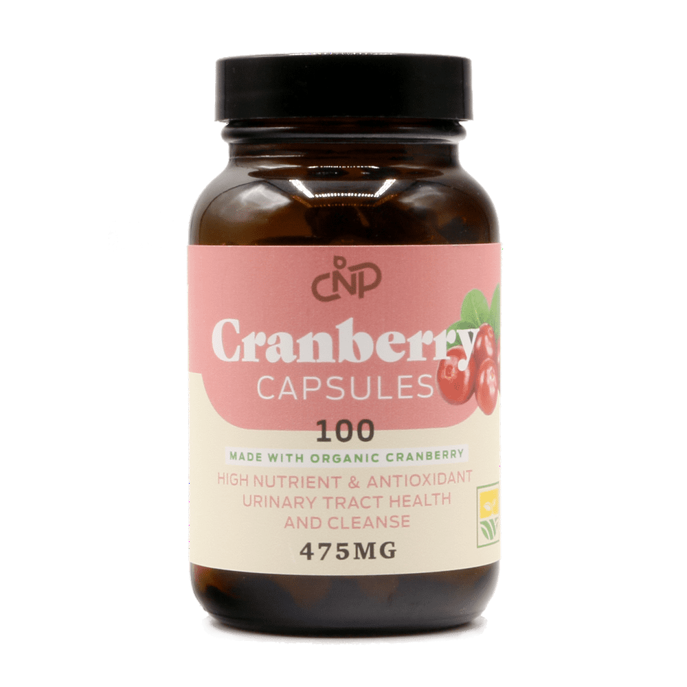 Organic Cranberry Capsules 100 Count 475 mg Supplement Vegan