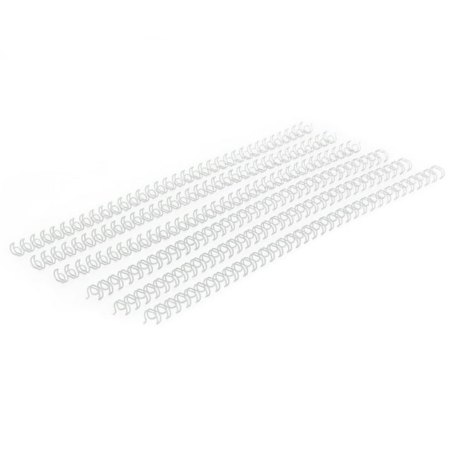 For A4 Paper 100Pcs Double Wire Binding Spine 20 Sheet Capacity 3:1 Pitch 34 6.4mm Diameter Set Kit