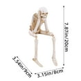 thumbnail image 5 of Skeleton Figurine for Mantel Decor Three-dimensional Scene Decor Halloween Skeleton Statue Resin See Speak Hear No Evil Figurine for Indoor for Spooky, 5 of 8