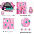 thumbnail image 5 of Freshable Small Floral Print Backpack Elementary Middle School Bag Pretty Girls BookBag (Pink Strawberry), 5 of 5