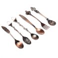 thumbnail image 3 of unbranded 6Ud De Cucharas Reales Para Café Con Tenedores Para Postres Utensilios Vintage Resistentes Y, 3 of 6