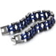 thumbnail image 5 of Cadena de bicicleta resistente y pesada, cadena de bicicleta de motocicleta, pulsera para hombre, pulsera de acero, Color plateado pulido espejo, 5 of 5