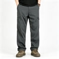 thumbnail image 3 of Men Stretch Cargo Trousers Light Multi Storage Reinforced Ripstop Field Travel Pants S-XL（1 piece）, 3 of 10