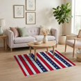 thumbnail image 3 of ODIKA Front Door Festive Stars Stripes Independence Celebration Generic for Dorm Room, Small Living Apartment, Stain Resistant Low Profile, 3 of 7