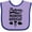 Lavender and Purple, variant on Inktastic Future Marine Biologist Childs Boys or Girls Baby Bib