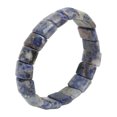thumbnail image 3 of Beaded Bracelet, Flat Tube Shape Beads Stretch Bracelet Blue Dot Mixed Color  For Birthdays, 3 of 8