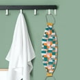 thumbnail image 2 of Unique Bargains 1 Pc Plaid Body Scrub Towel Exfoliating Towel Yellow Orange, 2 of 6