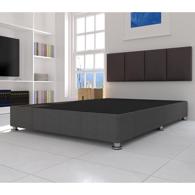 Dormez zzz Base Box para Cama Matrimonial Tapizado Color Gris – 101top