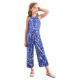 thumbnail image 3 of CHICTRY Filles Enfants Mode Col Licou Paillettes Robes Barboteuse Combinaison Costume Formel Danse Bal Tenue Bleu Royal 8, 3 of 7