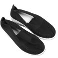 thumbnail image 2 of Zapatos de mujer sin cordones, informales, con suela gruesa, ligeros, transpirables, con plataforma de malla, color negro 38, 2 of 15