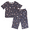 Navy Star, variant on DKNY Women's Elastic Waistband Capri & Short Sleeve Pajama Set (Navy Star, S)