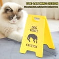 thumbnail image 3 of Cat Vomit Warning Sign,5Pcs 3D Printed Eye Catching Funny Floor Standing Pet Warning Vomiting Sign Cat Vomit Caution Sign Table Floor Decoration for Watch Your Step, 3 of 7