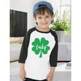 thumbnail image 5 of Tstars Boys Unisex Irish Lucky Clover Kids St Patricks Day Shirts Cute Gift for Boys Irish Shirt Pride Proud Irish Toddler Raglan 3-4 Sleeve Baseball Tee, 5 of 6