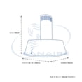 thumbnail image 2 of Campana de Cocina SANAIRE ZEUS 80 CM Acero Inoxidable, 2 of 2