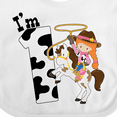 thumbnail image 4 of Inktastic I'm One-cowgirl Riding Horse Birthday Girls Baby Bib, 4 of 4